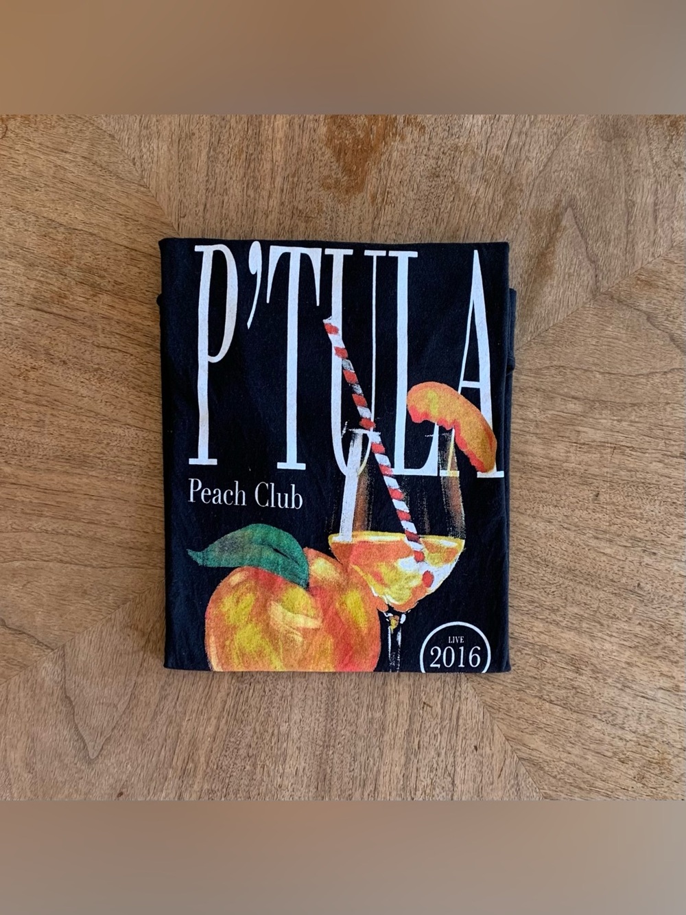 P’tula Peach Club Tee - Picture 1 of 3